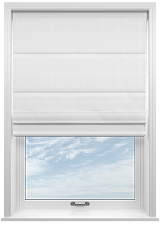 Mayfair, White - Roman Blind